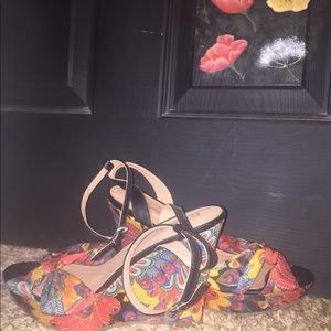 Peacock Inspired Wedges